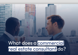 What does a commercial real estate consultant do?