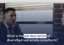 What is the job description of diversified real estate consultants?