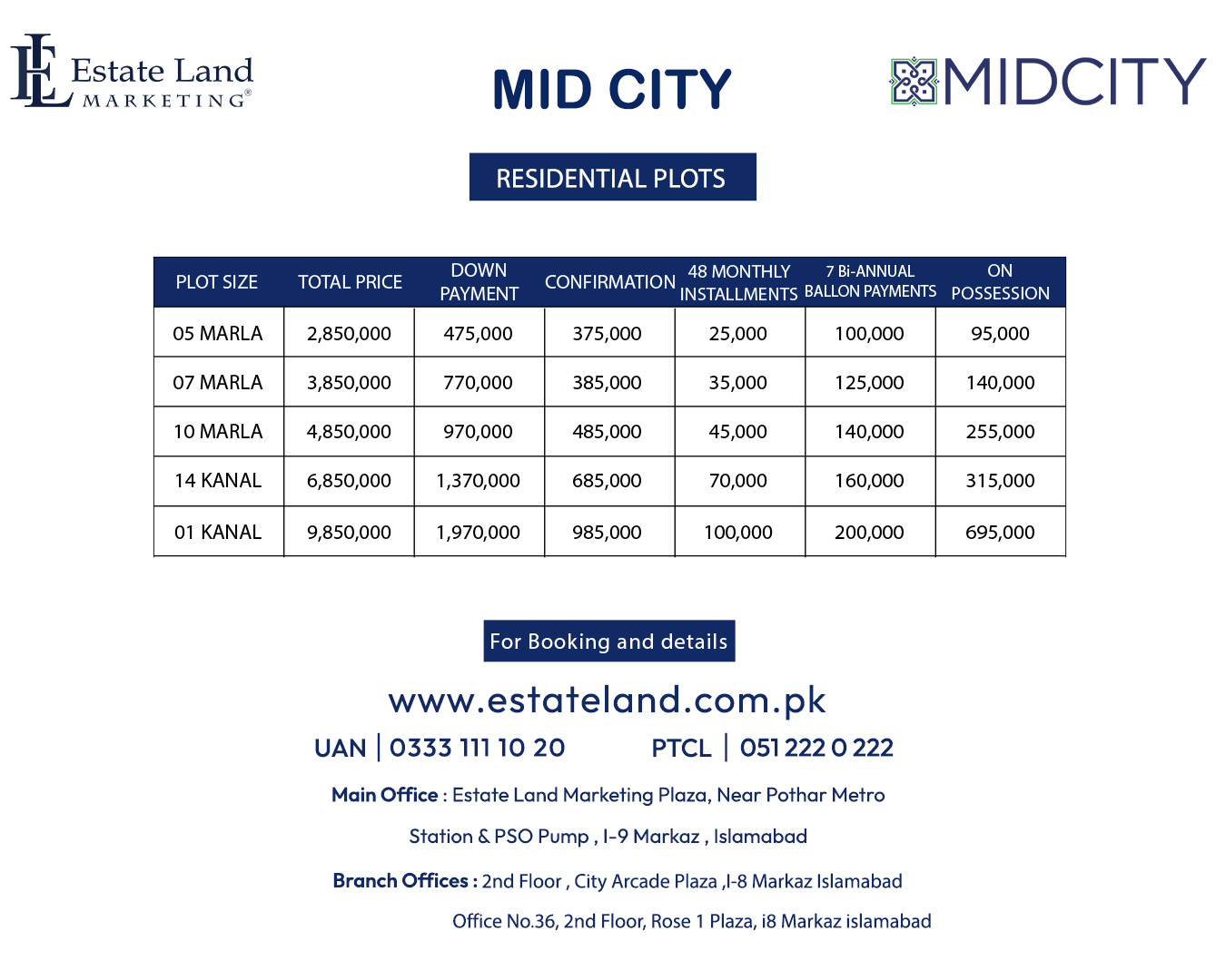 Mid City payment plan