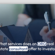 What services does an ORG real estate consultant offer to investors