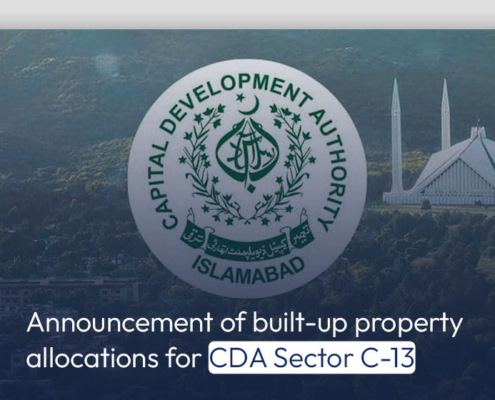 Announcement of built-up property allocations for CDA Sector C-13