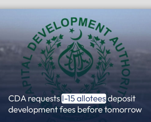 CDA requests I-15 allotees deposit development fees before tomorrow