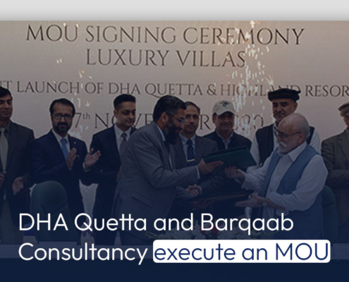 DHA Quetta and Barqaab Consultancy execute an MOU