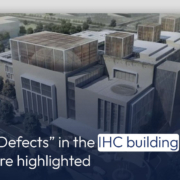 "Defects" in the IHC building are highlighted