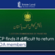 ECP finds it difficult to return CDA members