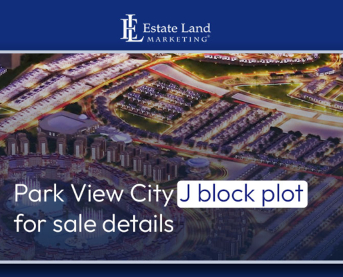 Park View City J block plot for sale details