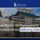 Blue World City Management Announced the Balloting Dates