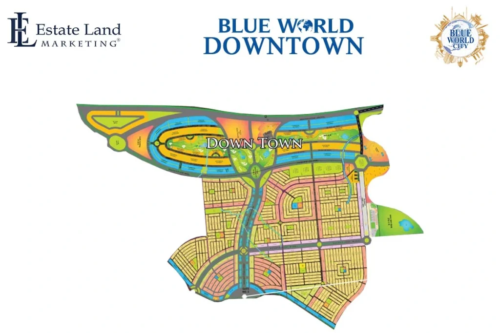 Blue World City Downtown location map