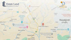Faisal Town Phase 2 google map image