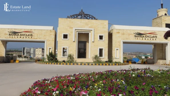 An image of Bahria Enclave Islamabad gate