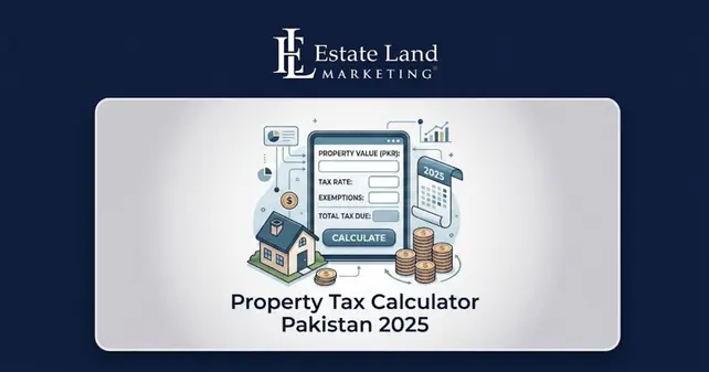 A featutre image for the blog Property Tax Calculator Pakistan 2025