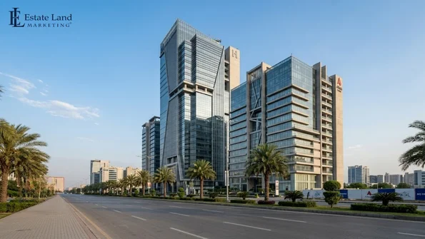 an image of the office apartment building in Bahria Enclave Islamabad